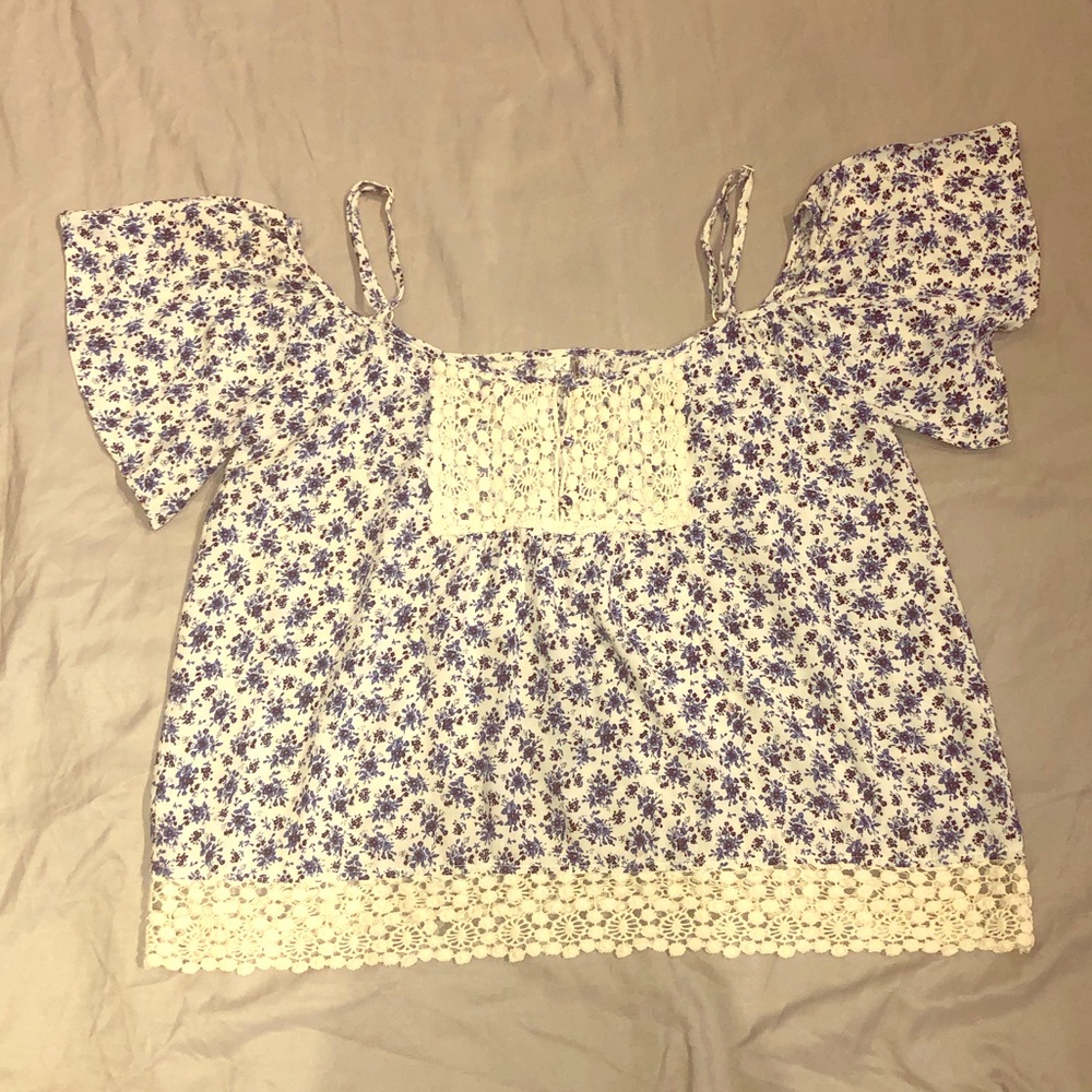 Off the shoulder boho style top